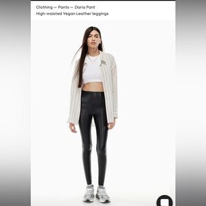 Wilfred Free Daria Pants - Black - Vegan Leather - Small